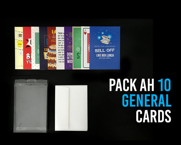 Pack Ah 10 Jamaican General Greeting Cards