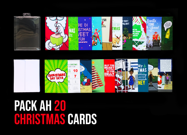 Pack Ah 20 Jamaican Christmas Greeting Cards