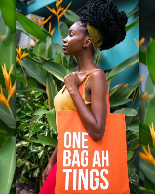 Orange & White 'One Bag Ah Tings'