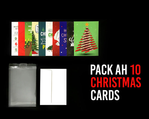 Pack Ah 10 Jamaican Christmas Greeting Cards