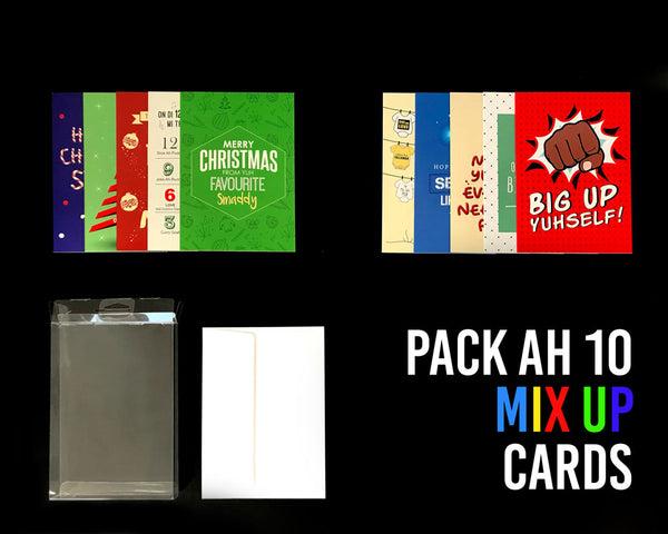 Pack Ah 10 Jamaican Mix Up Greeting Cards