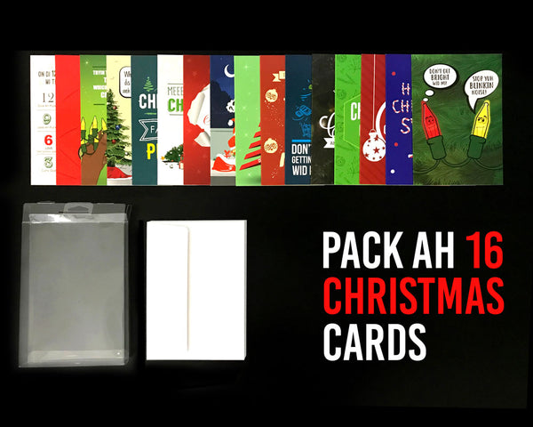 Pack Ah 16 Jamaican Christmas Greeting Cards